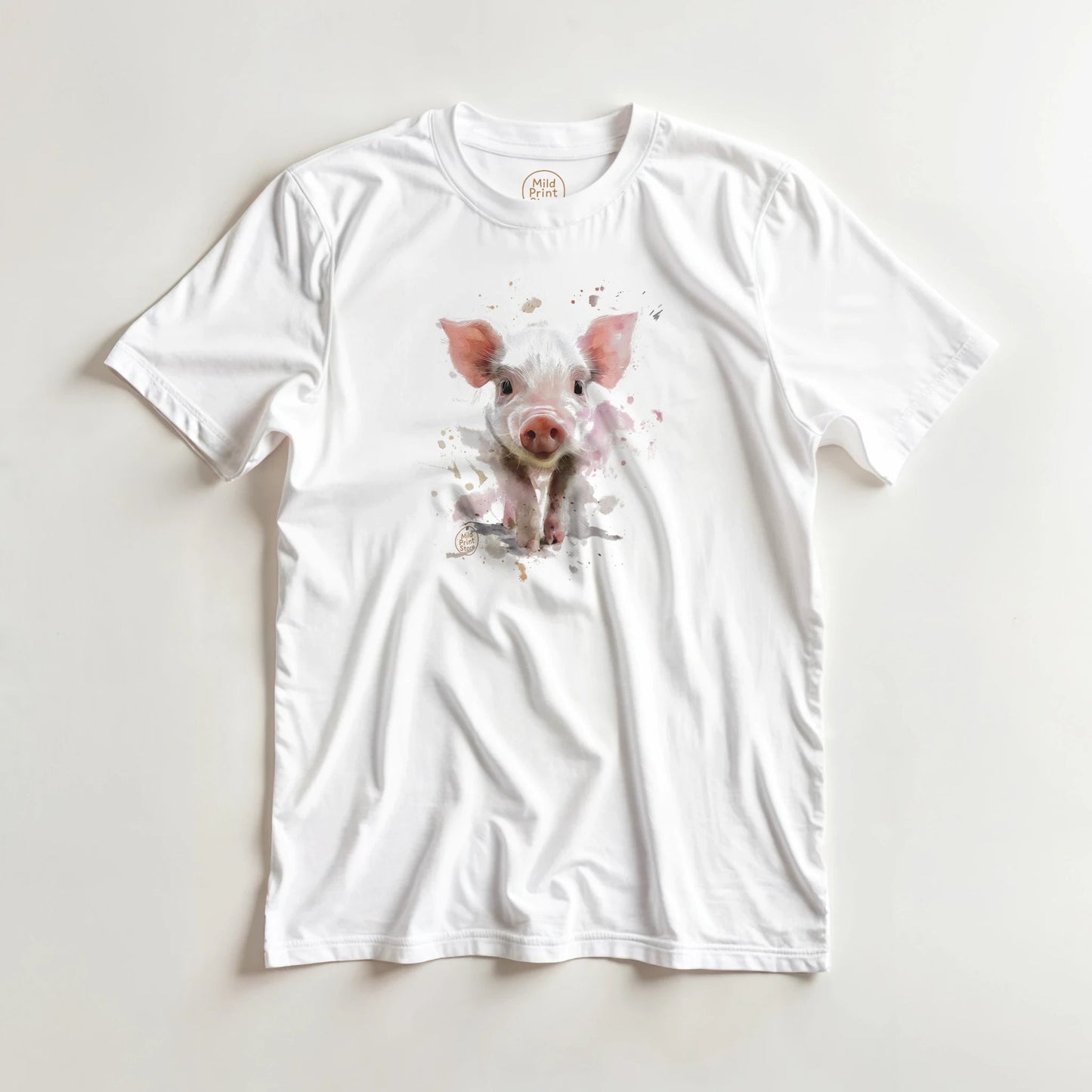 "Custom Pet Portrait T-Shirt" – Personalized Watercolor Print of Your Pet - MildPrint.store