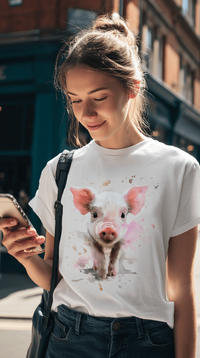 "Custom Pet Portrait T-Shirt" – Personalized Watercolor Print of Your Pet - MildPrint.store