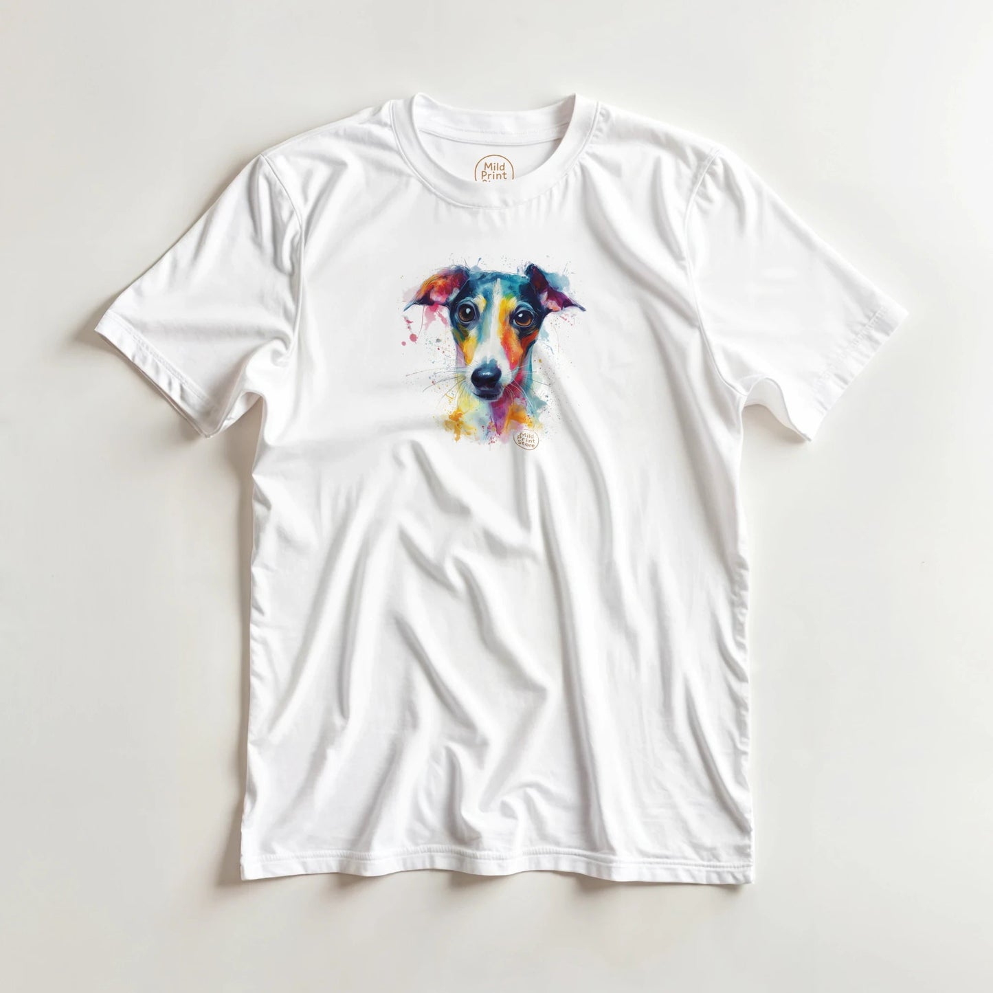 "Custom Pet Portrait T-Shirt" – Personalized Watercolor Print of Your Pet - MildPrint.store