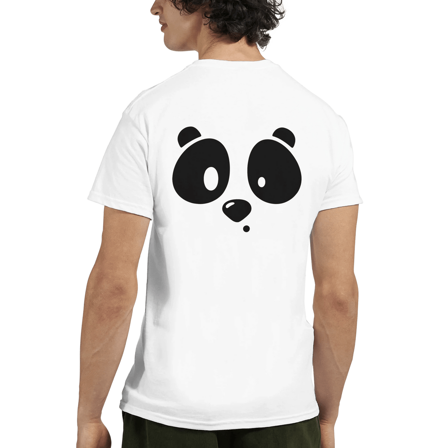 "Lazy Panda Mood" – Cute Double - Sided Panda T-Shirt – Minimalist Animal Tee – Unisex Funny Lazy Bear Shirt - MildPrint.store