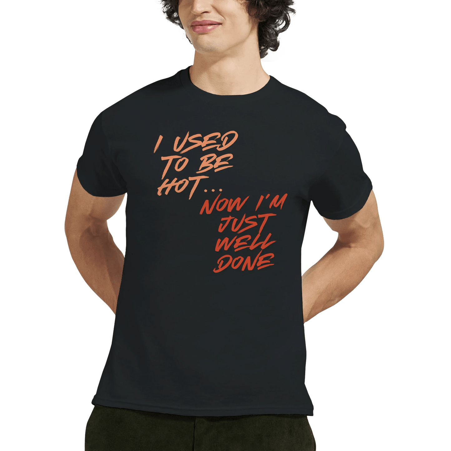"Well Done Pig" – Funny BBQ T-Shirt – Double - Sided Roast Humor Tee – Gag Gift for Grill Lovers (Black) - MildPrint.store