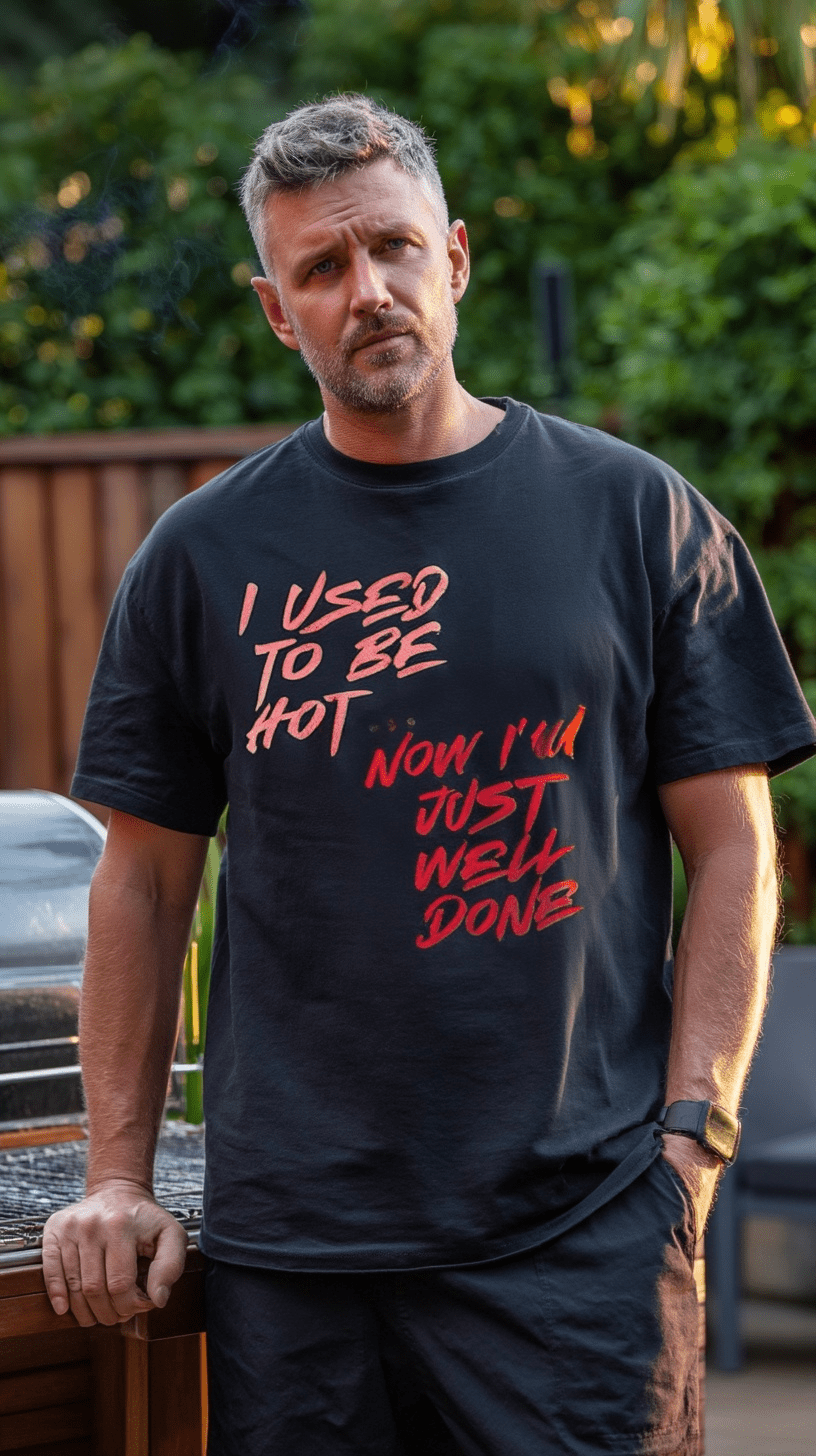 "Well Done Pig" – Funny BBQ T-Shirt – Double - Sided Roast Humor Tee – Gag Gift for Grill Lovers (Black) - MildPrint.store