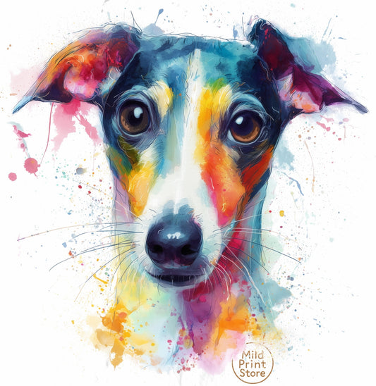 "Custom Pet Portrait T-Shirt" – Personalized Watercolor Print of Your Pet - MildPrint.store