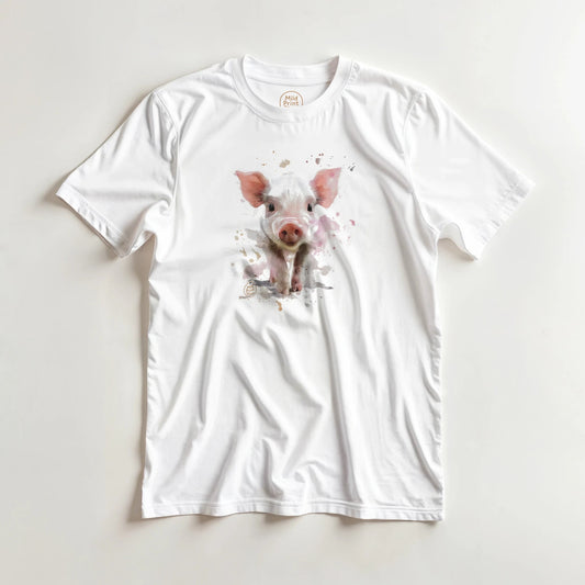 "Custom Pet Portrait T-Shirt" – Personalized Watercolor Print of Your Pet - MildPrint.store