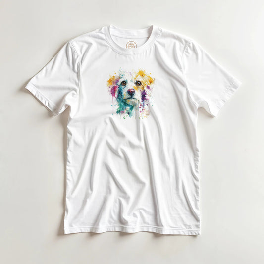 "Custom Pet Portrait T-Shirt" – Personalized Watercolor Print of Your Pet - MildPrint.store