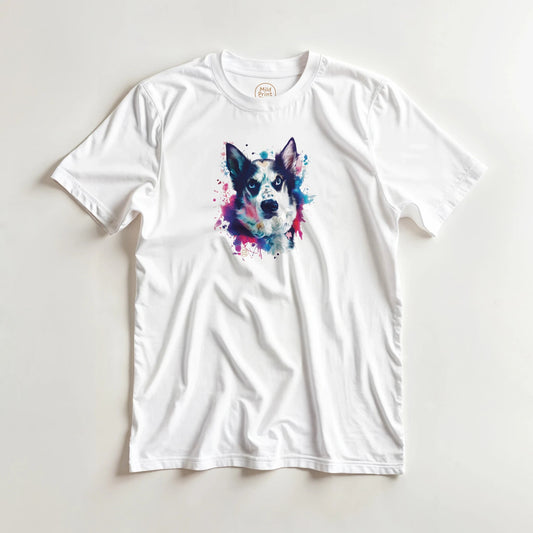 "Custom Pet Portrait T-Shirt" – Personalized Watercolor Print of Your Pet - MildPrint.store