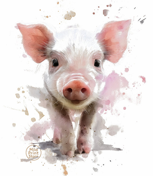 "Custom Pet Portrait T-Shirt" – Personalized Watercolor Print of Your Pet - MildPrint.store