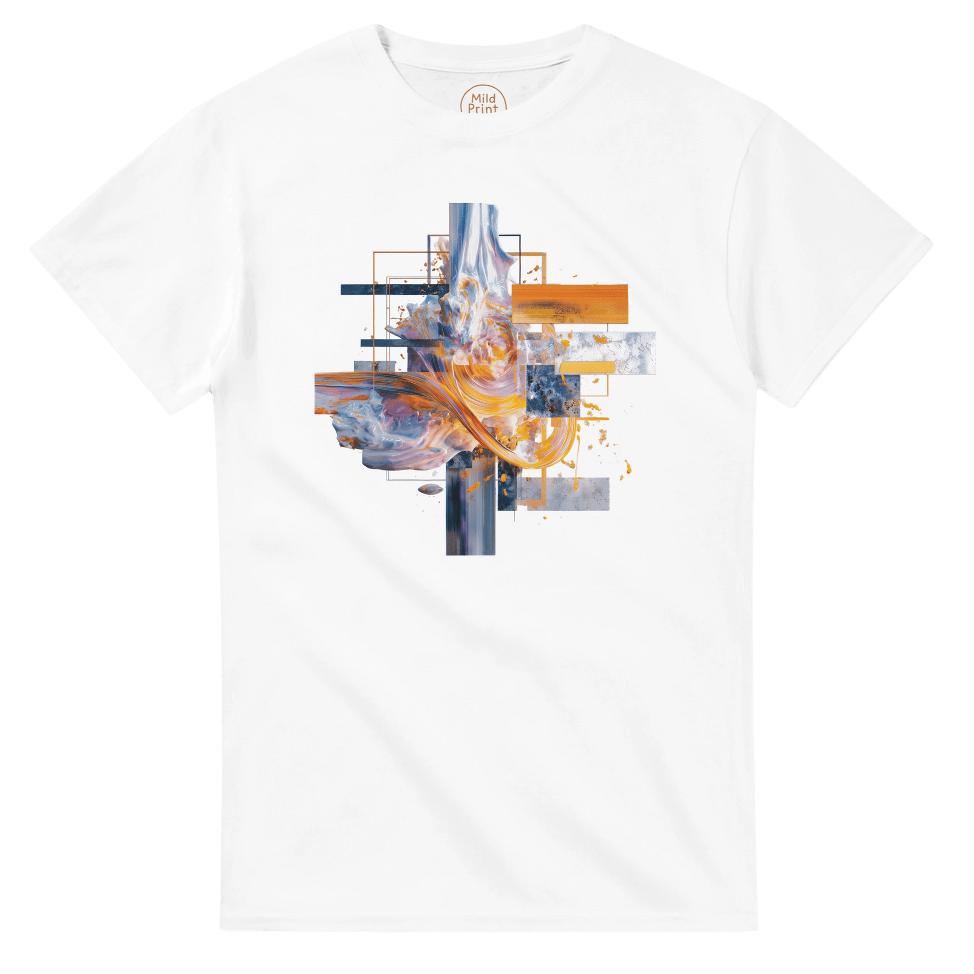 "Digital Flux" – Abstract Techcore Art T-Shirt - MildPrint.store