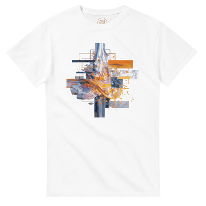 "Digital Flux" – Abstract Techcore Art T-Shirt - MildPrint.store