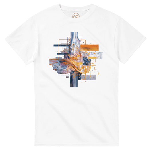 "Digital Flux" – Abstract Techcore Art T-Shirt - MildPrint.store