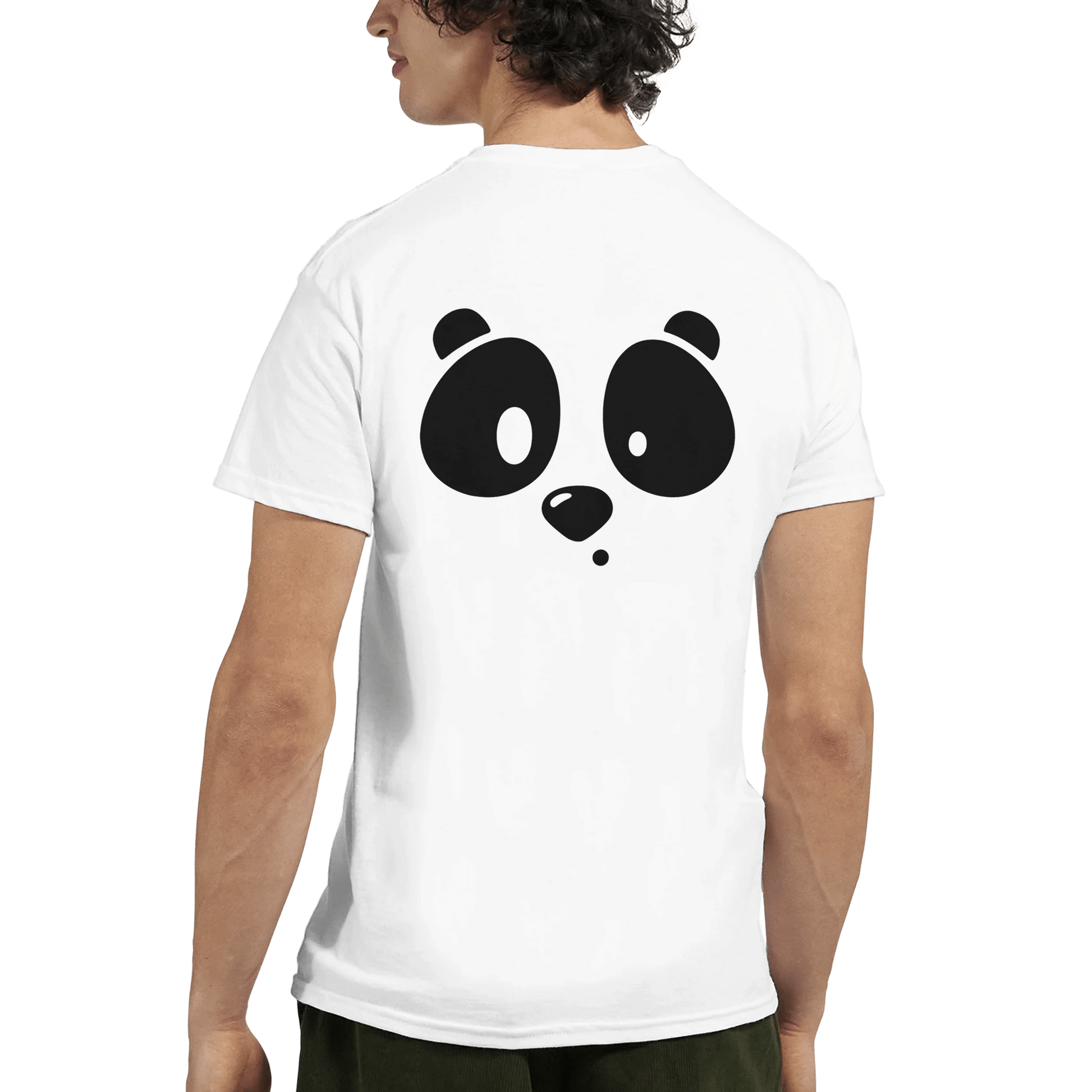 "Lazy Panda Mood" – Cute Double - Sided Panda T-Shirt – Minimalist Animal Tee – Unisex Funny Lazy Bear Shirt - MildPrint.store
