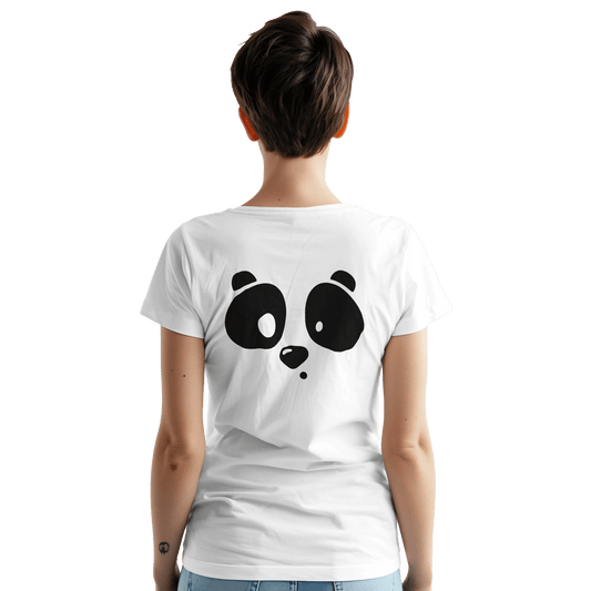 "Lazy Panda Mood" – Cute Double - Sided Panda T-Shirt – Minimalist Animal Tee – Unisex Funny Lazy Bear Shirt - MildPrint.store