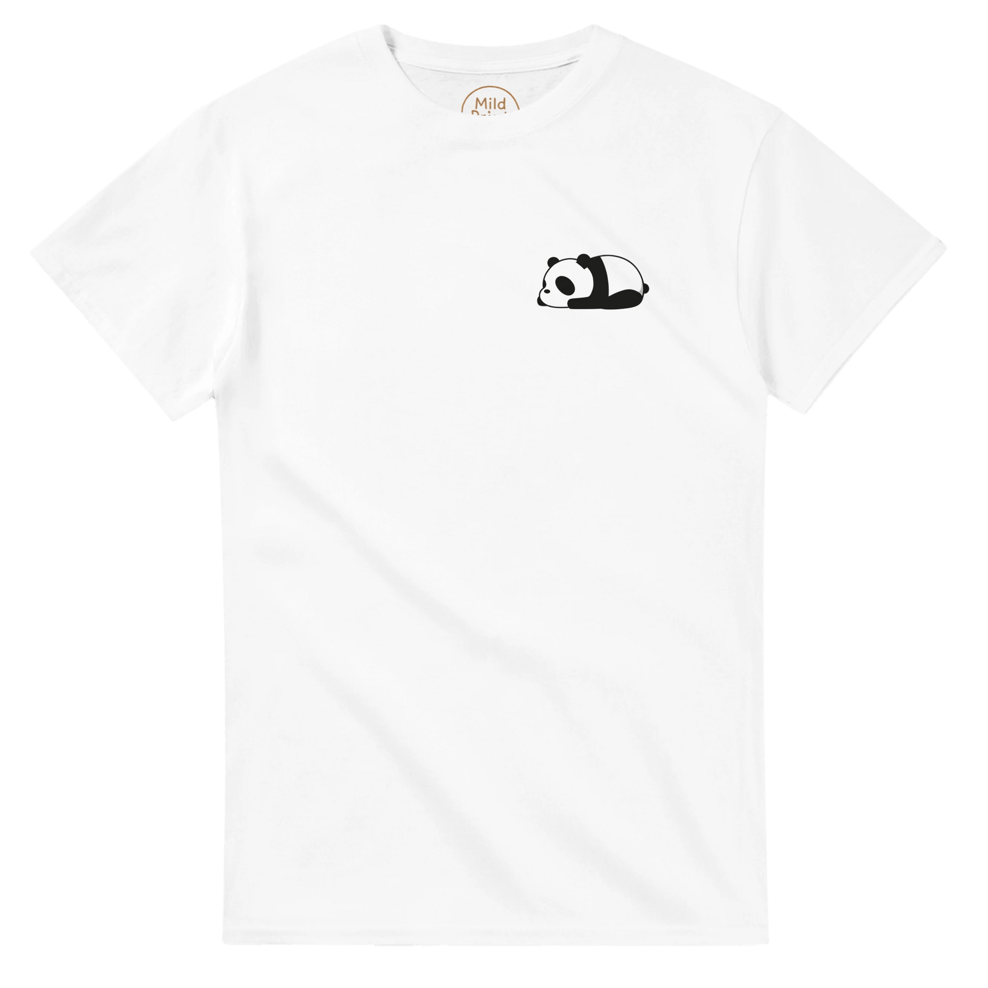 "Lazy Panda Mood" – Cute Double - Sided Panda T-Shirt – Minimalist Animal Tee – Unisex Funny Lazy Bear Shirt - MildPrint.store