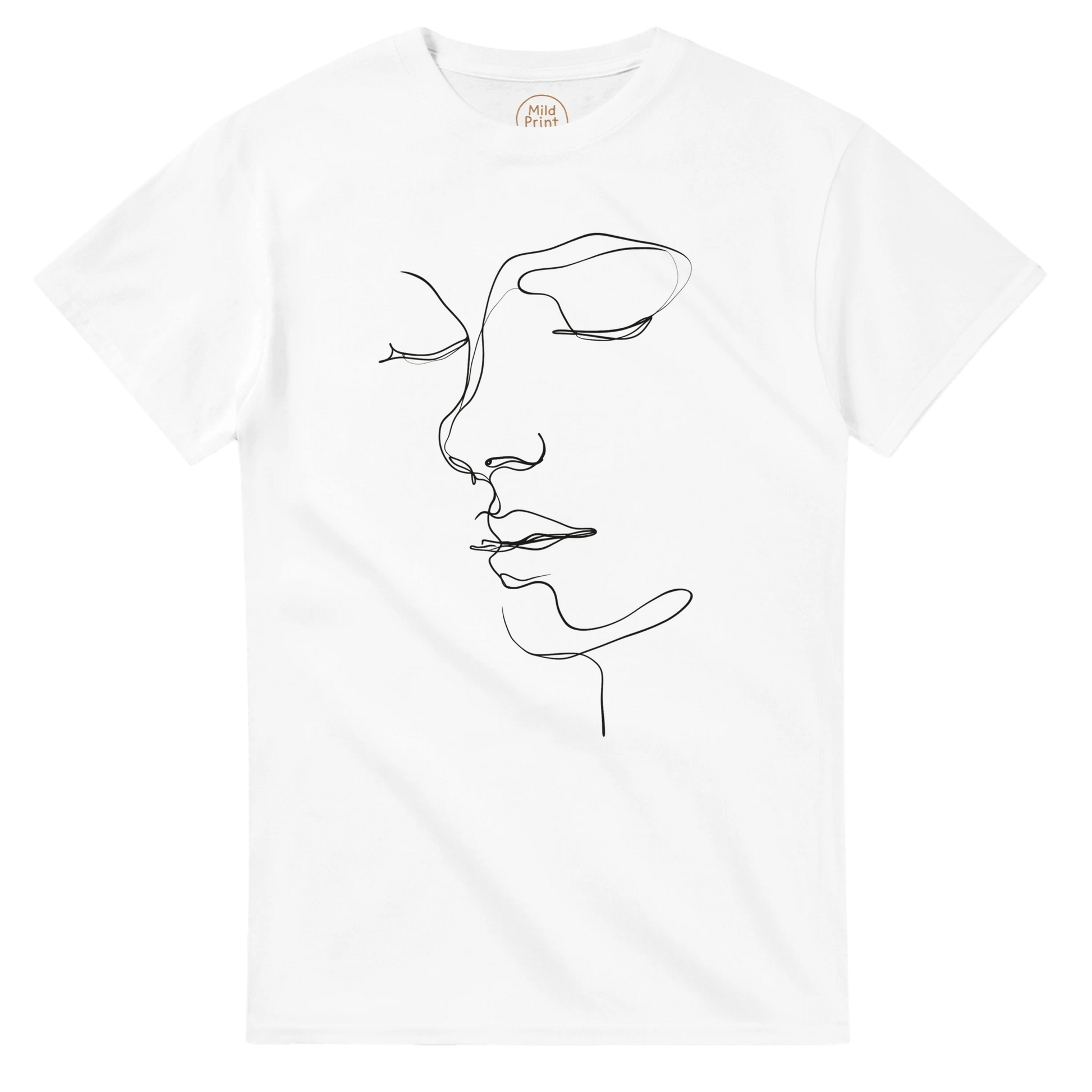 "One Line Grace" – Minimalist Face Line Art T-shirt - MildPrint.store