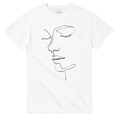 "One Line Grace" – Minimalist Face Line Art T-shirt - MildPrint.store