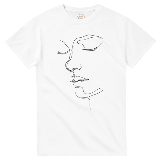 "One Line Grace" – Minimalist Face Line Art T-shirt - MildPrint.store