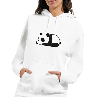 "Sleepy Panda Hoodie" – Double - Sided Cute Panda Pullover – Cozy Lazy Mood Unisex Hoodie – Gildan® 18500 - MildPrint.store