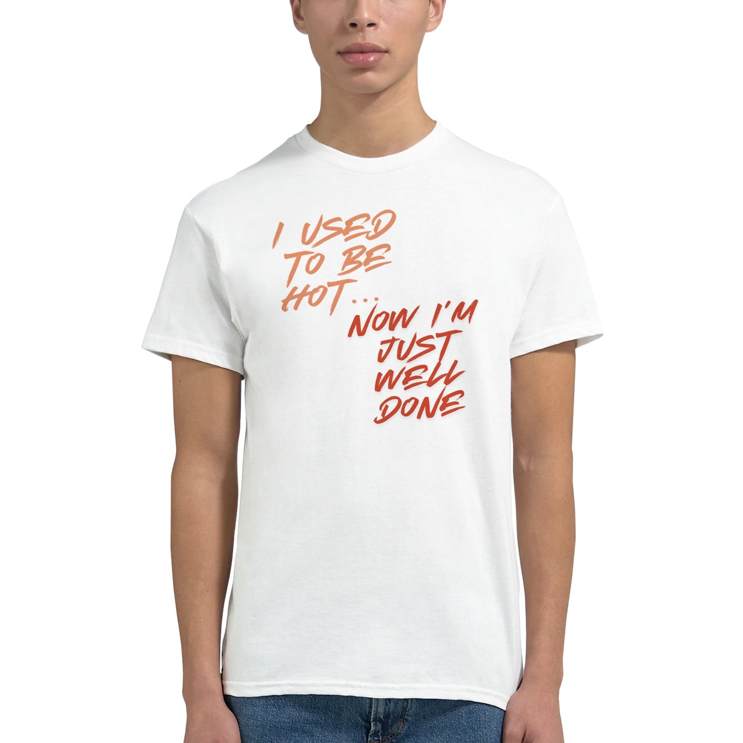 "Well Done Pig" – Funny BBQ T-Shirt – Double - Sided Roast Humor Tee – Gag Gift for Grill Lovers (White) - MildPrint.store