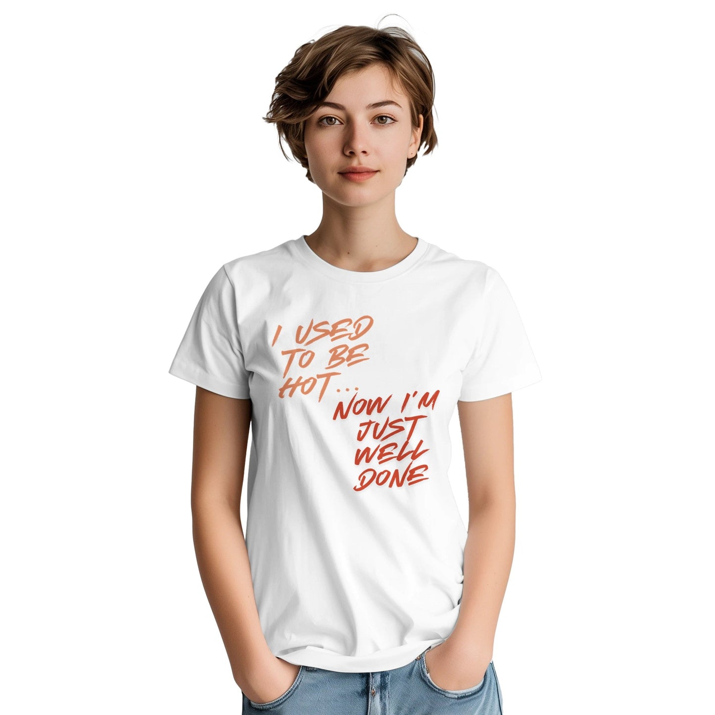 "Well Done Pig" – Funny BBQ T-Shirt – Double - Sided Roast Humor Tee – Gag Gift for Grill Lovers (White) - MildPrint.store