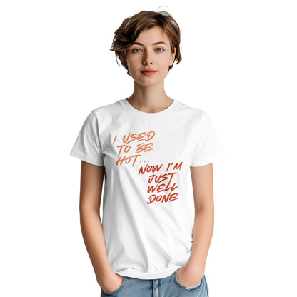 "Well Done Pig" – Funny BBQ T-Shirt – Double - Sided Roast Humor Tee – Gag Gift for Grill Lovers (White) - MildPrint.store