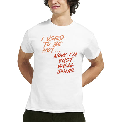 "Well Done Pig" – Funny BBQ T-Shirt – Double - Sided Roast Humor Tee – Gag Gift for Grill Lovers (White) - MildPrint.store